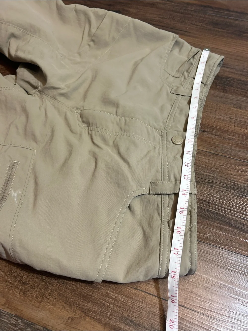 The North Face Convertible Hiking Pants Mens Large Tan  Zip Off Cargo